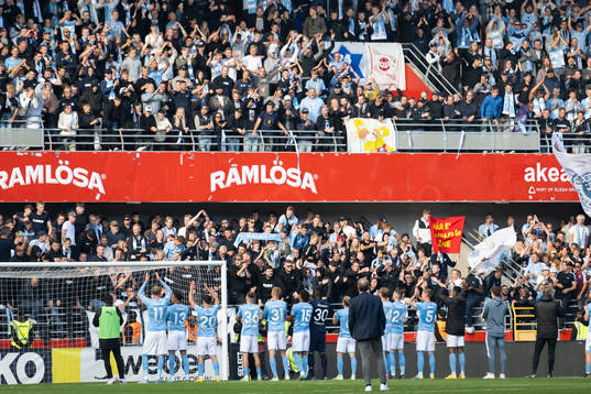 Malmö FFs spelare jublar