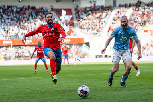 Helsingborgs Abdul Rahman Khalili och Malmö FFs Jo Inge