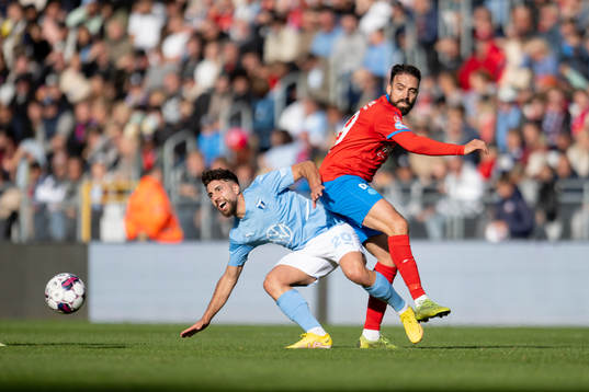 Helsingborgs Abdul Rahman Khalili och Malmö FFs Moustafa