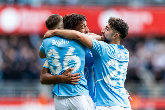 Malmö FFs Patriot Sejdiu jublar