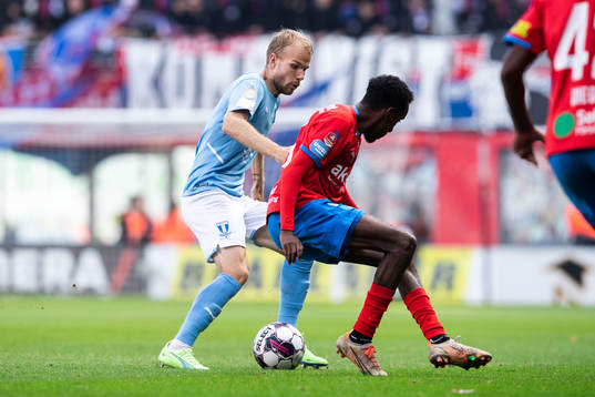 Malmö FFs Oscar Lewicki och Helsingborgs Taha Ali
