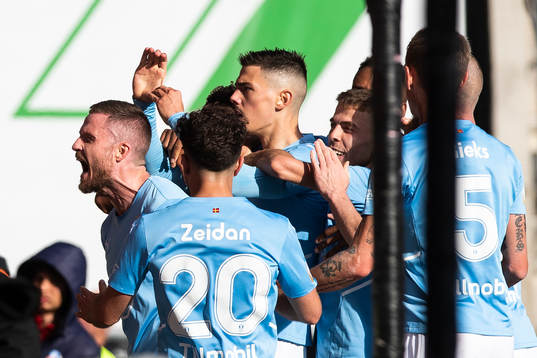 Malmö FFs Lasse Nielsen jublar