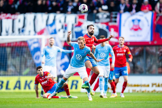 Malmö FFs Søren Rieks och Helsingborgs Abdul Rahman