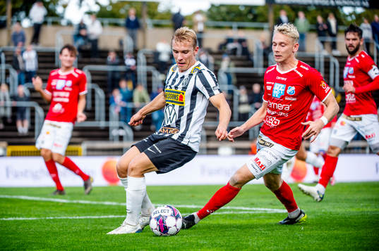 Landskronas Edvin Dahlqvist mot Norrbys Johan Brannefalk