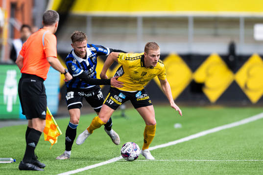 Sirius Dennis Widgren och Elfsborgs Per Frick