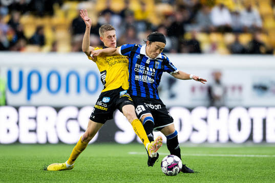 Elfsborgs Alexander Bernhardsson och Sirius Yukiya Sugita