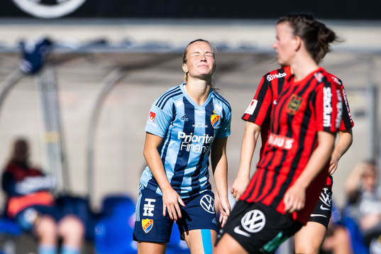 Djurgårdens Tove Almqvist deppar
