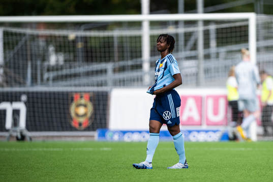 Djurgårdens Portia Boakye deppar