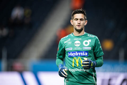 Degerfors målvakt Jeffrey Gal