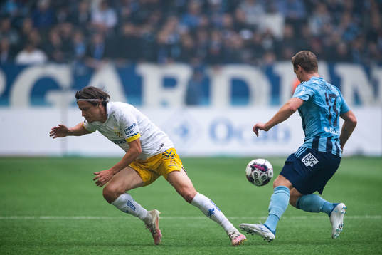 IFK Göteborgs Simon Thern och Djurgårdens Hampus Finndell