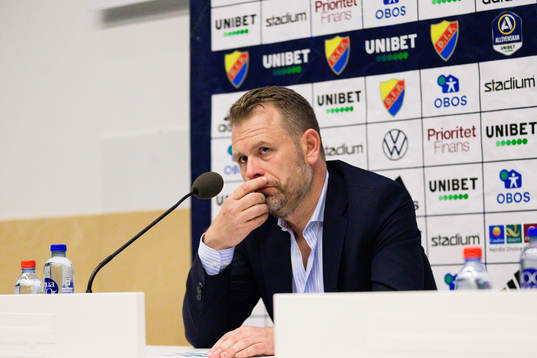 IFK Göteborgs tränare Mikael Stahre deppar