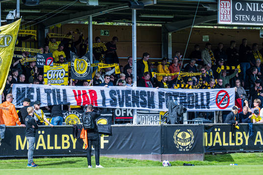 Tifo på mjällbys läktare