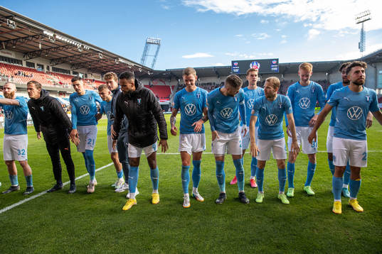 Malmö FFs spelare jublar