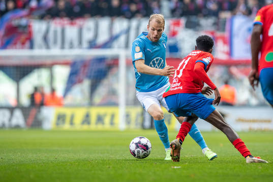 Malmö FFs Oscar Lewicki och Helsingborgs Taha Ali