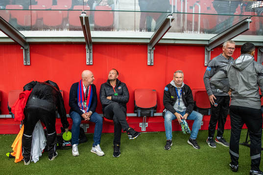 Helsingborgs ordförande Kjell Jakobsson, sportchef Andreas