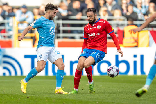 Helsingborgs Abdul Rahman Khalili och Malmö FFs Moustafa