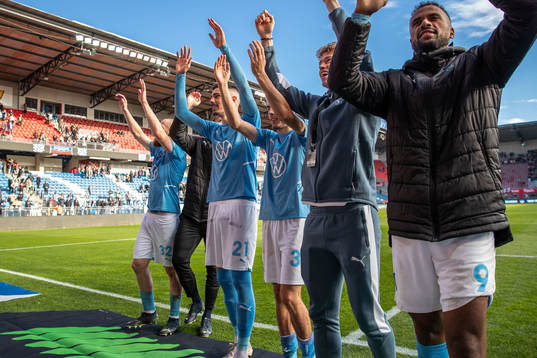 Malmö FFs spelare jublar