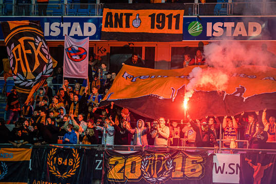 Spectators in the stands