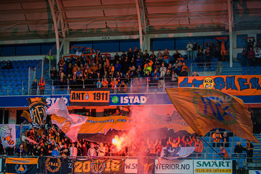 Spectators in the stands