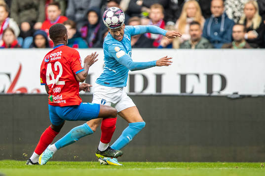 Helsingborgs Diego Cesar De Oliveira och Malmö FFs Martin