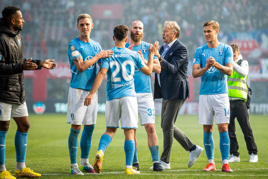 Malmö FFs Søren Rieks, Moustafa Zeidan, Jo Inge Berget,