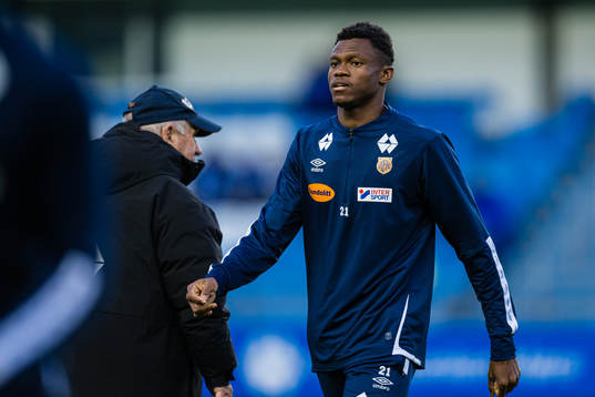 Ebiye Moses of Aalesund warms up