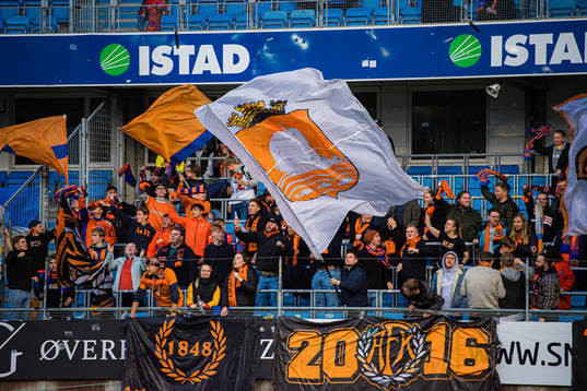 Spectators in the stands