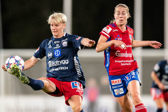 Linköpings Nilla Fischer och Vittsjös Linda Sällström