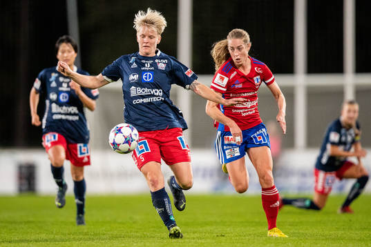 Linköpings Nilla Fischer och Vittsjös Linda Sällström
