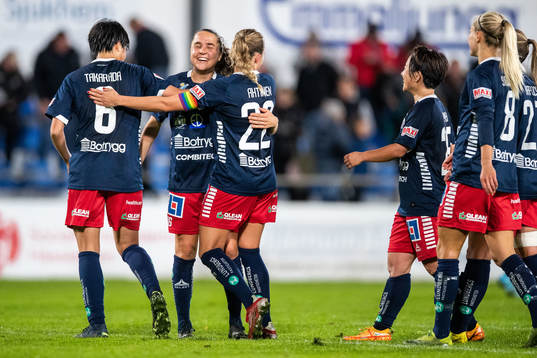 Linköpings Heidi Ellingsen jublar