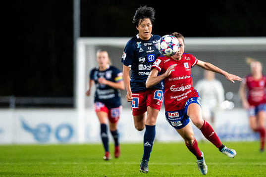Linköpings Saori Takarada och Vittsjös Clara Markstedt