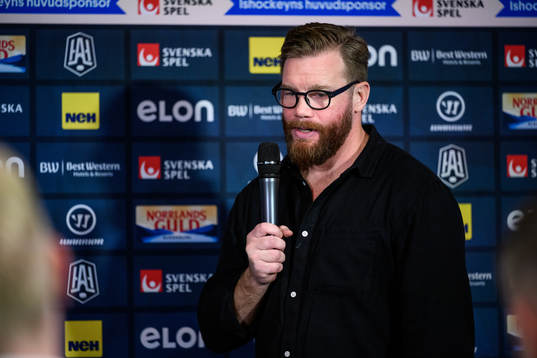 Hockeyallsvenskans mediakoordinator Robin Figren