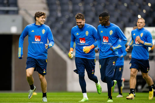Victor Nilsson Lindelöf, goalkeeper Kristoffer Nordfeldt