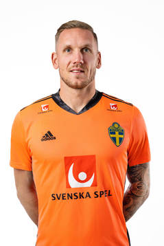 Goalkeeper Robin Olsen of the Swedish national football