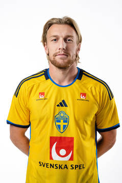 Emil Forsberg of the Swedish national football team poses