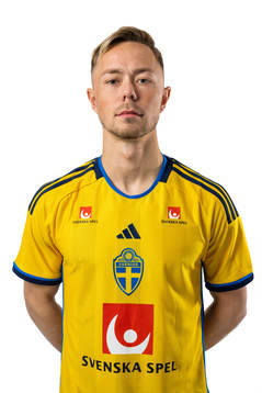 Joel Andersson of the Swedish national football team poses