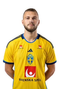 Jesper Karlström of the Swedish national football team