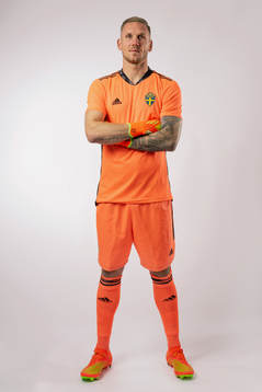 Goalkeeper Robin Olsen of the Swedish national football