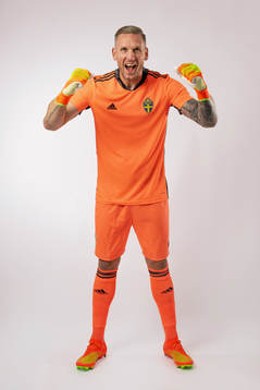 Goalkeeper Robin Olsen of the Swedish national football