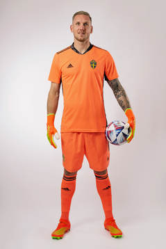 Goalkeeper Robin Olsen of the Swedish national football