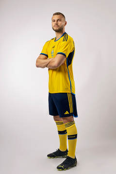 Jesper Karlström of the Swedish national football team
