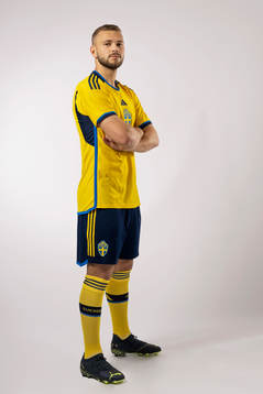Jesper Karlström of the Swedish national football team