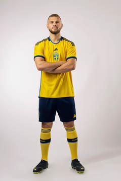 Jesper Karlström of the Swedish national football team