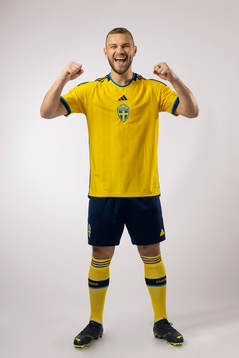 Jesper Karlström of the Swedish national football team