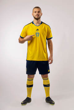 Jesper Karlström of the Swedish national football team