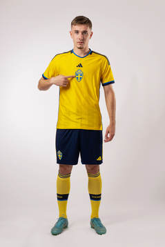 Patrik Wålemark of the Swedish national football team