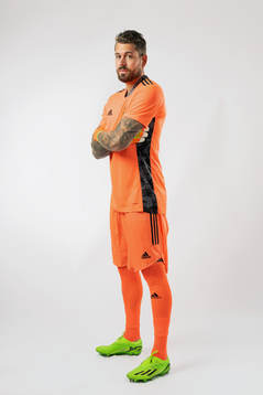 Goalkeeper Kristoffer Nordfeldt of the Swedish national