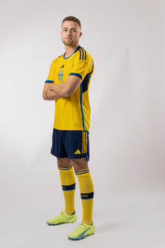 Gabriel Gudmundsson of the Swedish national football team