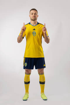 Gabriel Gudmundsson of the Swedish national football team