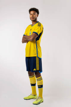 Jens Cajuste of the Swedish national football team poses